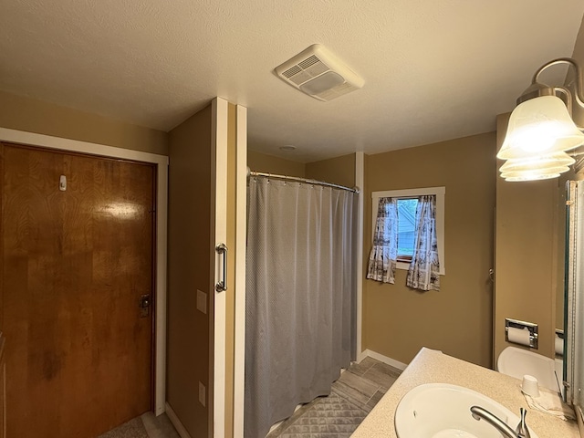 213 2nd St, Harrison Valley, PA 16927 - full bath with vanity, a shower with shower curtain, and baseboards