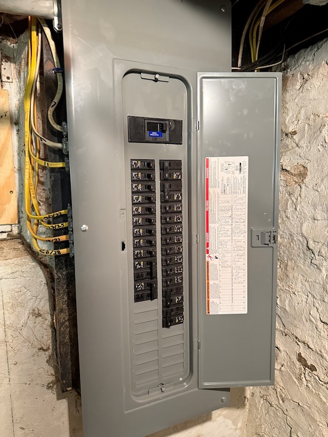 213 2nd St, Harrison Valley, PA 16927 - utility room with electric panel