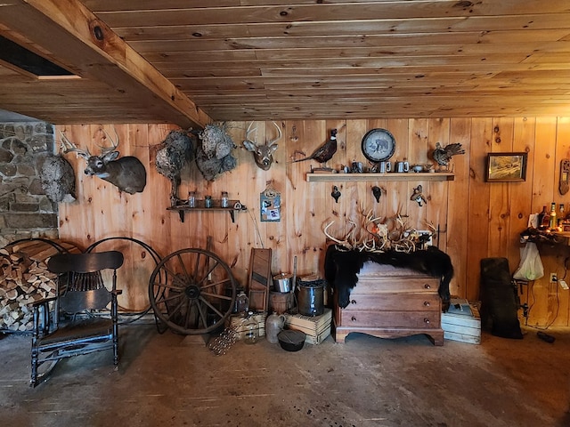 view of storage room