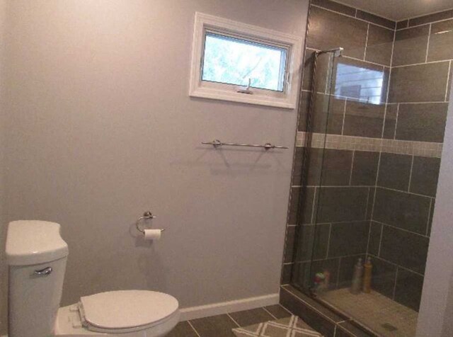408 W Honeoye St, Shinglehouse, PA 16748 - full bath with tiled shower and tile patterned flooring