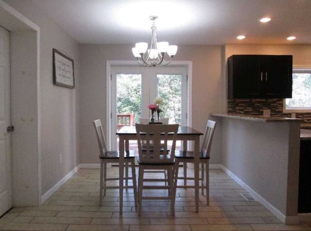 408 W Honeoye St, Shinglehouse, PA 16748 - dining room with a chandelier and recessed lighting
