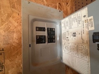 utility room featuring electric panel