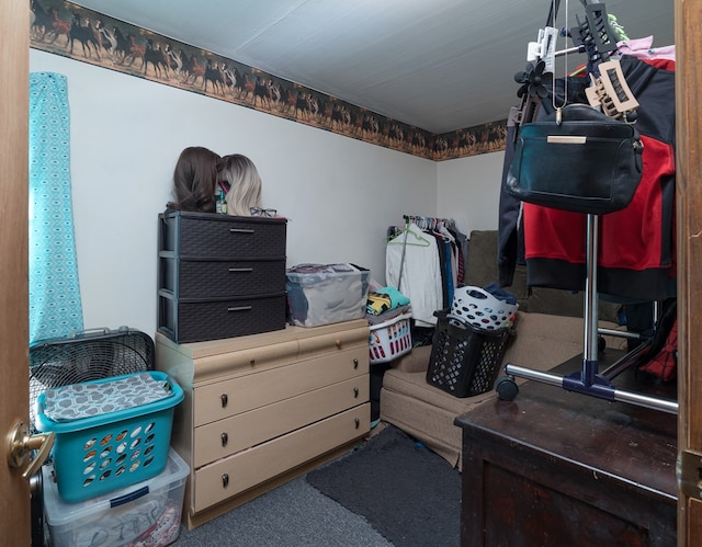 view of storage room