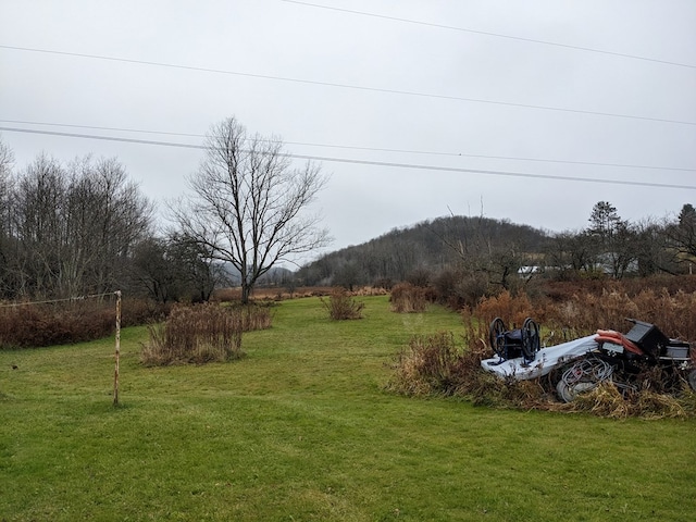 2703 Phoenix Run Rd, Sabinsville, PA 16943 - view of grassy yard featuring a mountain view