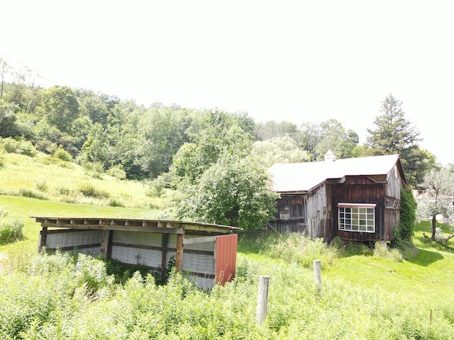 971 Indian Creek Rd, Eldred, PA 16731 - view of yard featuring an outbuilding
