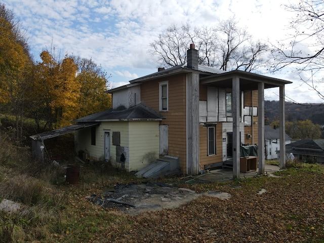 view of back of property