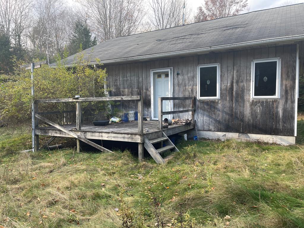 exterior space with a wooden deck