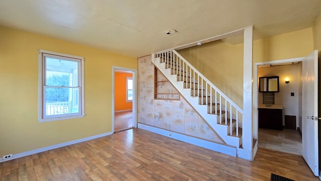 interior space featuring hardwood / wood-style flooring