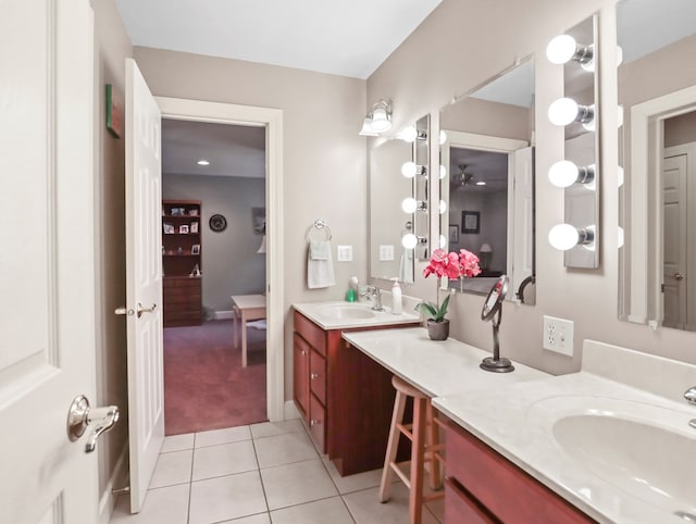335 Sullivan Dr, Sayre, PA 18840 - full bath with tile patterned flooring and vanity