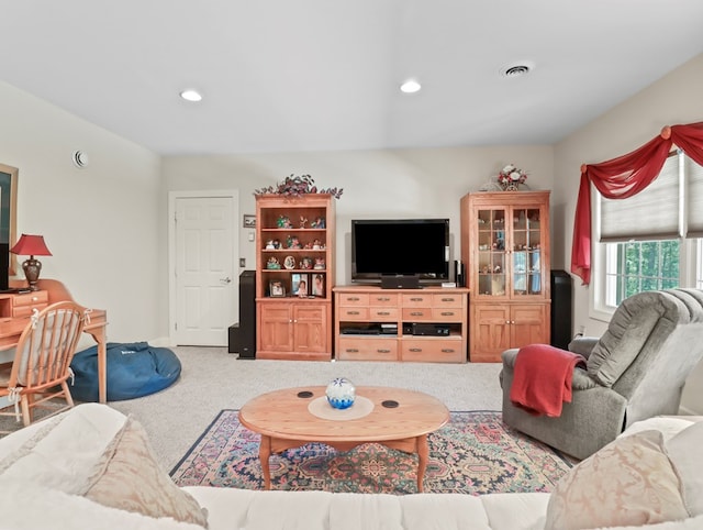 335 Sullivan Dr, Sayre, PA 18840 - carpeted living room with recessed lighting