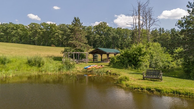 481 Case Rd, Sayre, PA 18840 - water view with a gazebo
