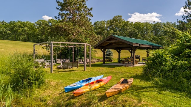 481 Case Rd, Sayre, PA 18840 - view of community featuring a gazebo and a yard