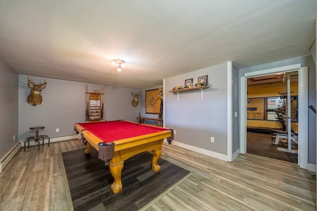 481 Case Rd, Sayre, PA 18840 - playroom featuring light wood-style floors and pool table