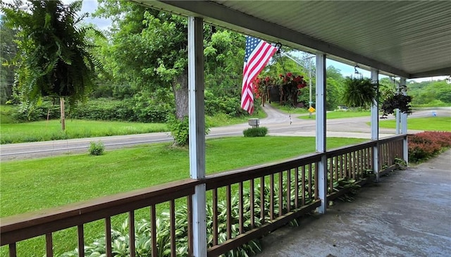12655 Berwick Tpke, Gillett, PA 16925 - covered porch with a yard