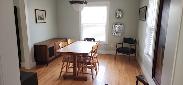 30 S Academy St, Mansfield, PA 16933 - dining area featuring baseboards and light wood-type flooring