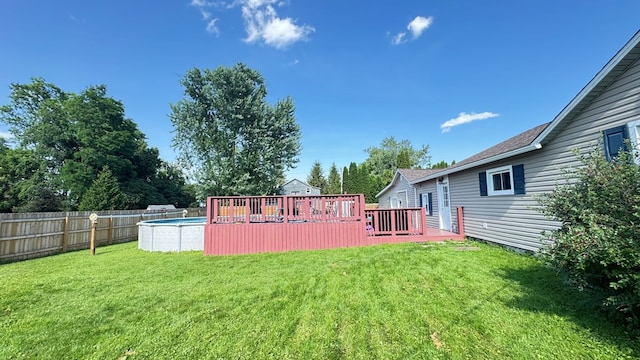 106 Magnolia St, Athens, PA 18810 - view of yard with a wooden deck