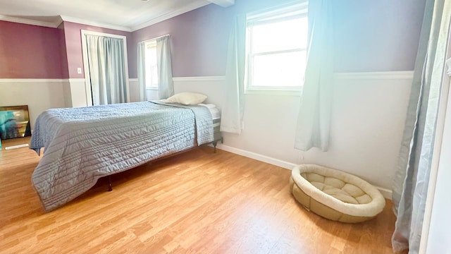 106 Magnolia St, Athens, PA 18810 - bedroom featuring wood finished floors and crown molding