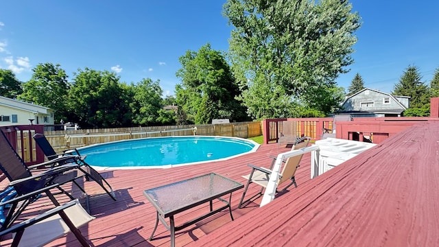 106 Magnolia St, Athens, PA 18810 - view of pool with a deck and a fenced backyard