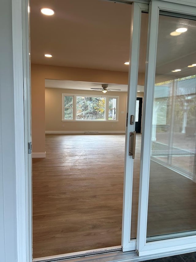 342 Smoke Rise Rd, Mansfield, PA 16933 - property entrance with ceiling fan