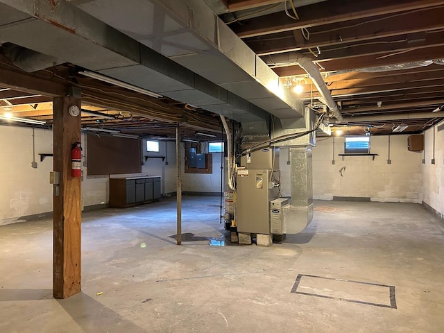 342 Smoke Rise Rd, Mansfield, PA 16933 - below grade area featuring heating unit and electric panel