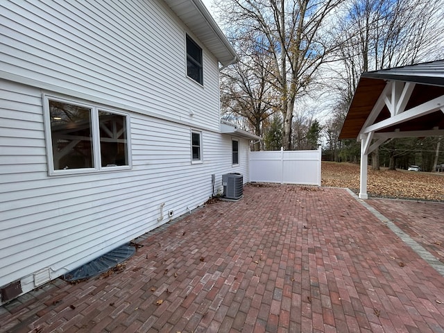 view of patio / terrace featuring cooling unit