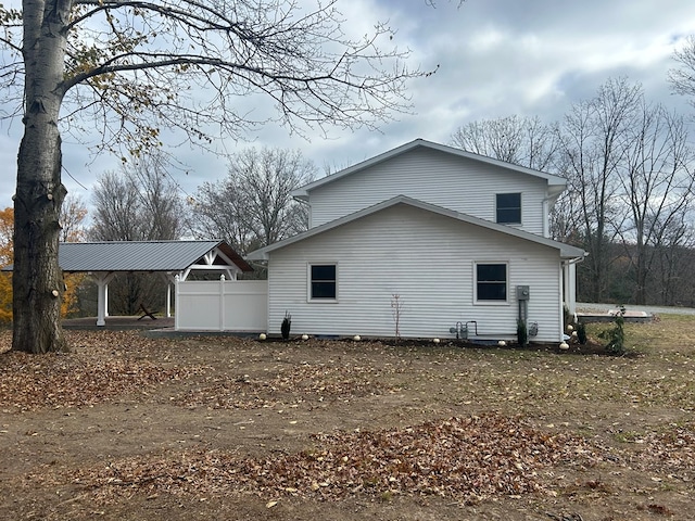 view of back of property