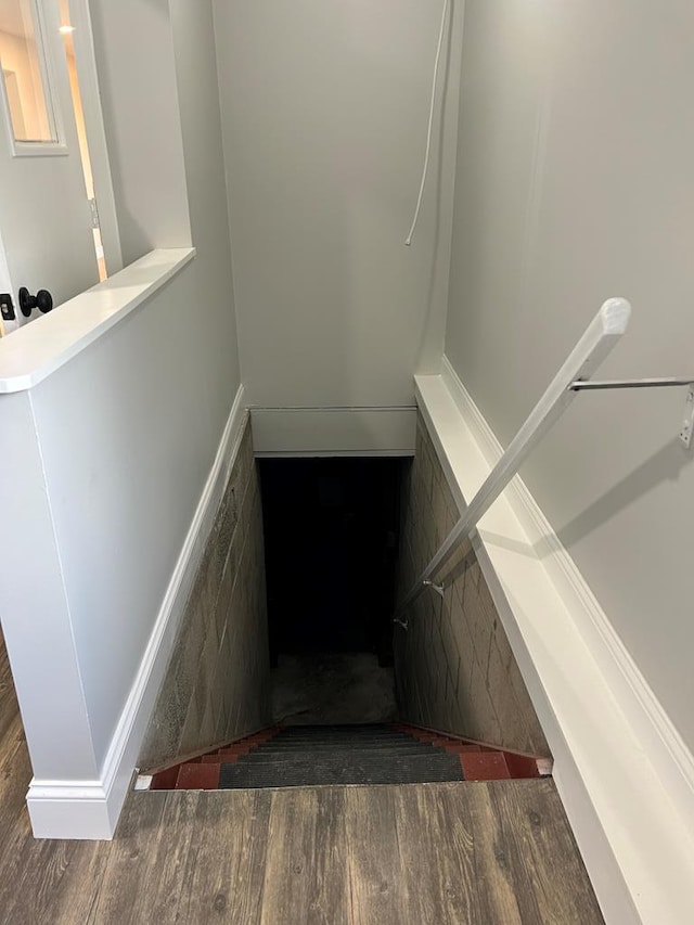 342 Smoke Rise Rd, Mansfield, PA 16933 - stairs featuring wood finished floors
