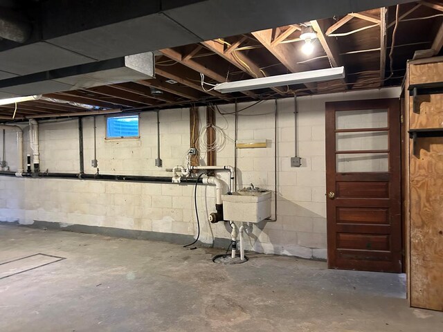 342 Smoke Rise Rd, Mansfield, PA 16933 - unfinished below grade area with a sink