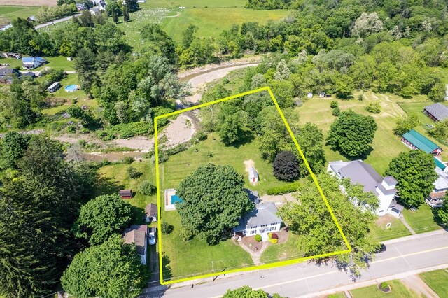 213 Holden St, Osceola, PA 16942 - aerial view of property's location featuring property parcel outlined