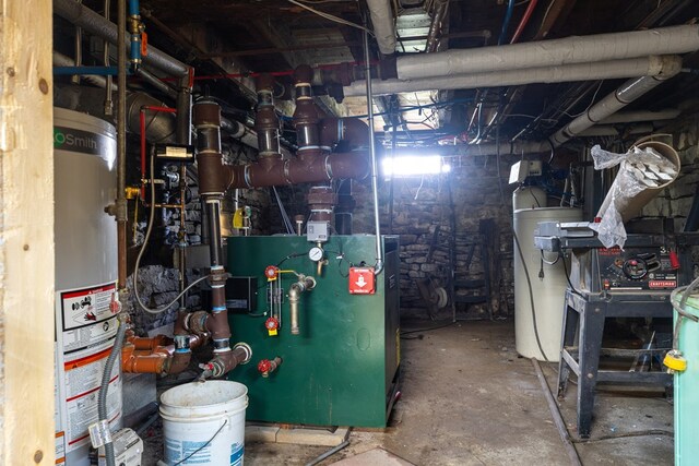 213 Holden St, Osceola, PA 16942 - utilities featuring water heater and a heating unit
