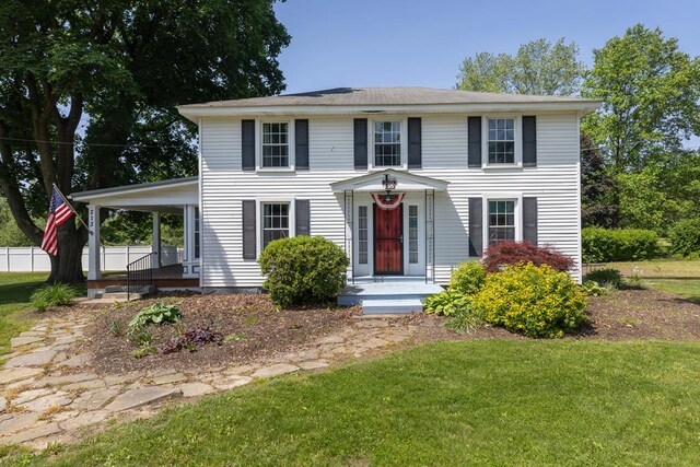 213 Holden St, Osceola, PA 16942 - colonial home featuring a front yard