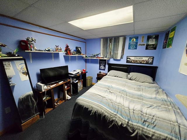 16 Evergreen Dr, Tunkhannock, PA 12155 - bedroom with a drop ceiling and carpet floors