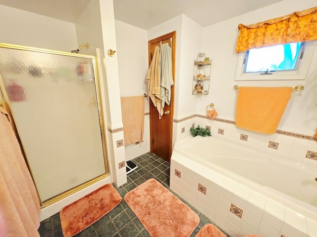 16 Evergreen Dr, Tunkhannock, PA 12155 - bathroom featuring a stall shower, a garden tub, and tile patterned floors