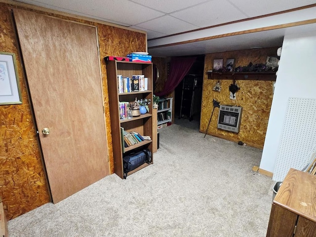 16 Evergreen Dr, Tunkhannock, PA 12155 - living area with heating unit and carpet flooring