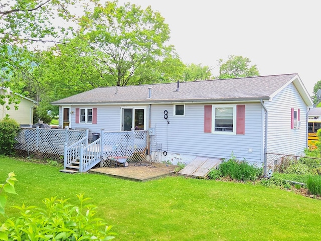 16 Evergreen Dr, Tunkhannock, PA 12155 - rear view of property featuring a deck