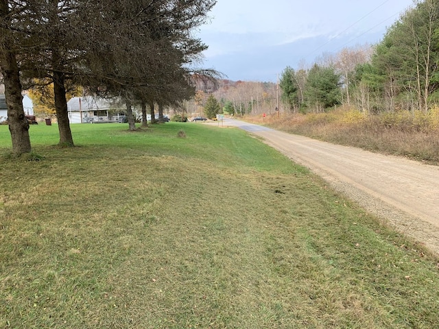 view of road