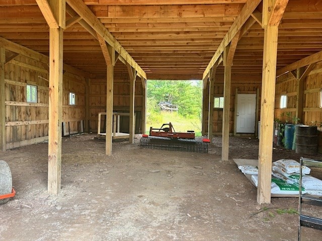 view of horse barn