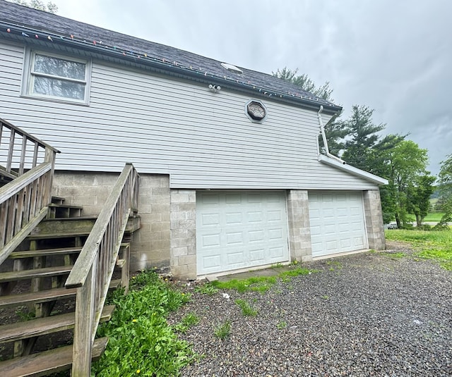8380 Sheshequin Rd, Athens, PA 18810 - garage featuring gravel driveway