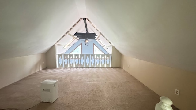 8380 Sheshequin Rd, Athens, PA 18810 - additional living space with vaulted ceiling and carpet flooring