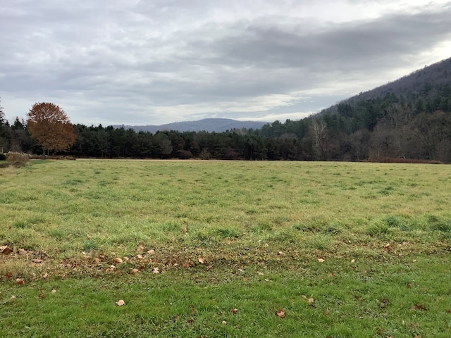 property view of mountains with a rural view