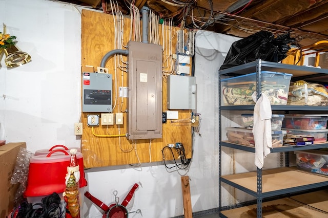 105 Laurel Ln, Sayre, PA 18840 - unfinished below grade area featuring electric panel