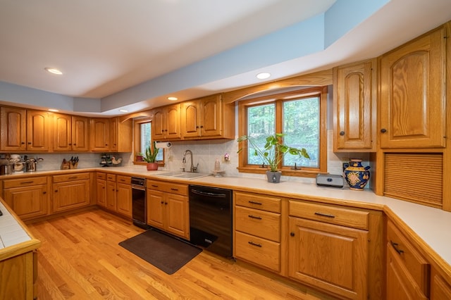 105 Laurel Ln, Sayre, PA 18840 - kitchen with a sink, dishwasher, plenty of natural light, backsplash, and recessed lighting
