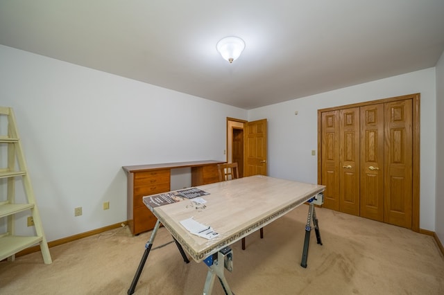 105 Laurel Ln, Sayre, PA 18840 - home office with light colored carpet and baseboards