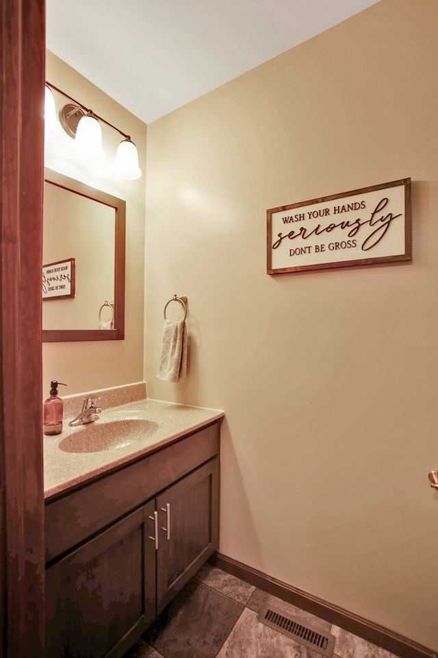 bathroom featuring vanity