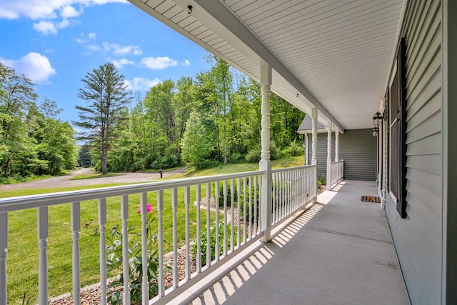 5 Sylvan Glen Rd, Wellsboro, PA 16901 - porch featuring view of scattered trees