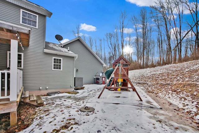 exterior space with a playground