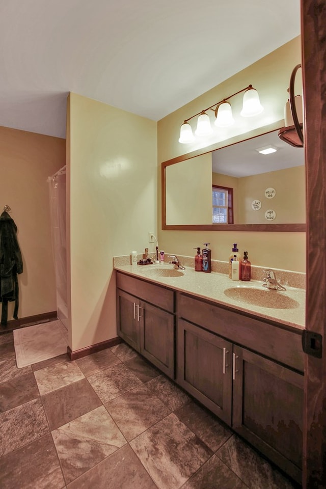 bathroom featuring vanity