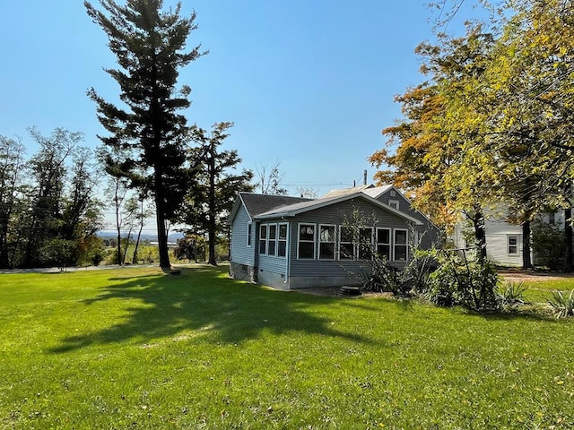 exterior space featuring a yard