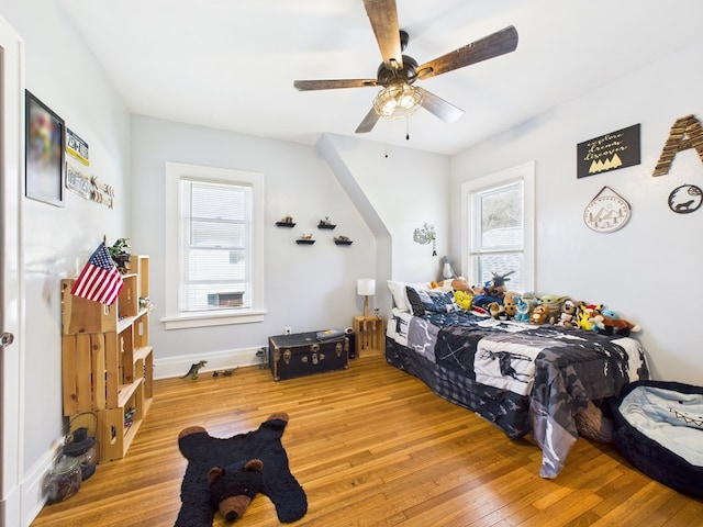 1010 W Main St, Smethport, PA 16749 - bedroom featuring ceiling fan and light wood-style flooring