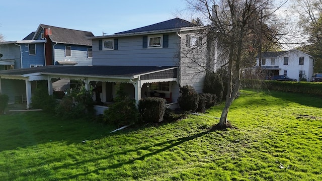 64 Extension St, Mansfield, PA 16933 - rear view of house with a lawn